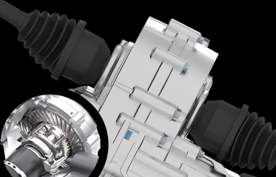 Uzamykateľný zadný diferenciál